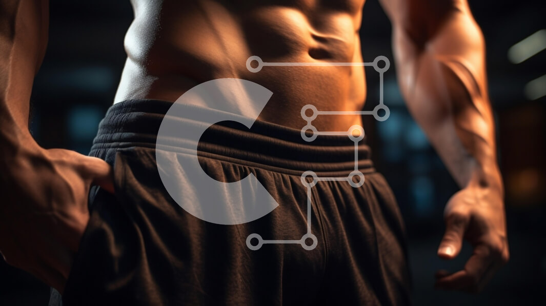 Intra Συλλεκτικό Ξύλινο Παζλ Plywood  4mm - Αθλητικός ανδρικός κορμός Σε Ξύλινο Κουτί - Διαστάσεις Puzzle: 10x10 cm – 25 κομμάτια