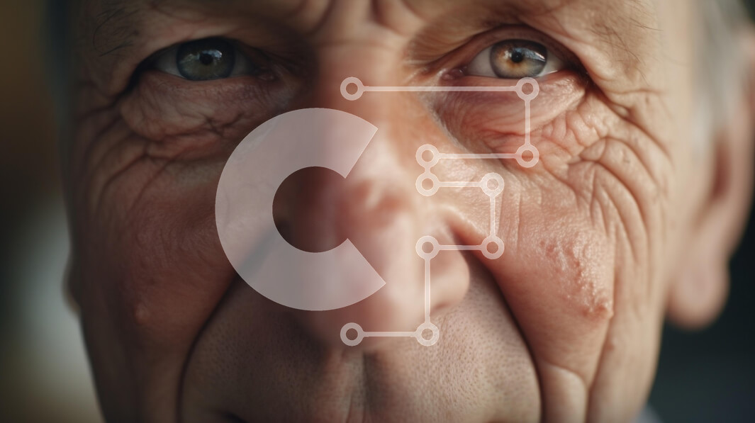 Intra Συλλεκτικό Ξύλινο Παζλ Plywood  4mm - Κοντινό πλάνο Πορτρέτο ενός ηλικιωμένου άνδρα Σε Ξύλινο Κουτί - Διαστάσεις Puzzle: 10x10 cm – 25 κομμάτια