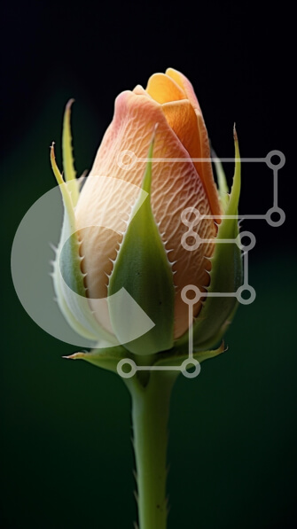 Σετ των 2 Intra Συλλεκτικό Ξύλινο Παζλ Plywood  4mm - Κοντινό πλάνο ενός ανθισμένου μπουμπουκιού τριανταφυλλιάς Σε Ξύλινο Κουτί - Διαστάσεις: 10x10 cm – 25 κομμάτια