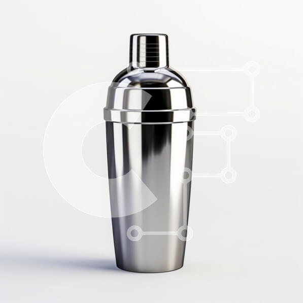 Intra Συλλεκτικό Ξύλινο Παζλ Plywood  4mm - Κομψός αναδευτήρας κοκτέιλ από ανοξείδωτο ατσάλι Σε Ξύλινο Κουτί - Διαστάσεις: 10x10 cm – 25 κομμάτια