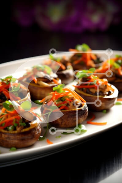 Σετ των 2 Intra Συλλεκτικό Ξύλινο Παζλ Plywood  4mm - Μανιτάρια γκουρμέ γεμιστά Σε Ξύλινο Κουτί - Διαστάσεις: 10x10 cm – 25 κομμάτια