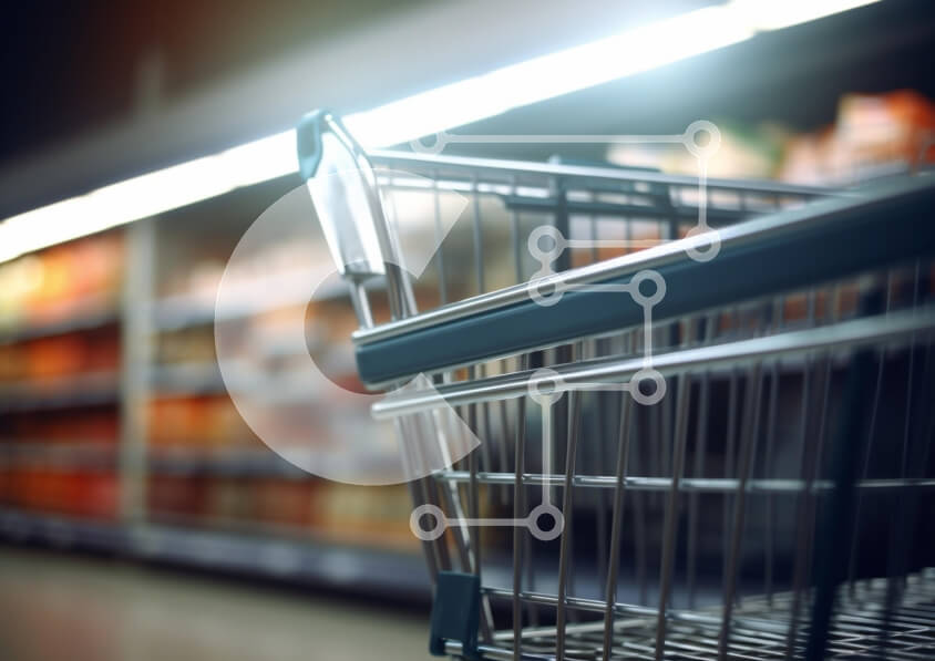 Intra Συλλεκτικό Ξύλινο Παζλ Plywood  4mm - Καλάθι αγορών σε σούπερ μάρκετ Σε Ξύλινο Κουτί - Διαστάσεις: 10x10 cm – 25 κομμάτια