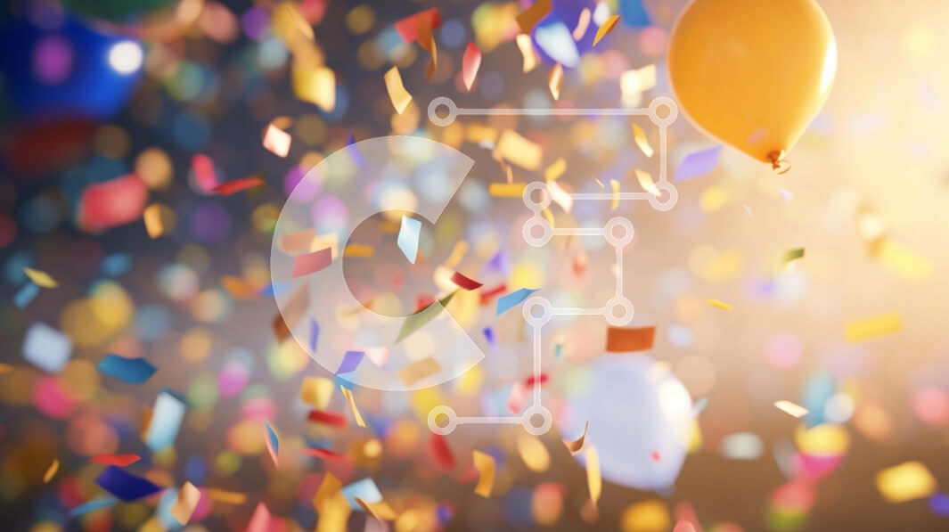 Intra Συλλεκτικό Ξύλινο Παζλ Plywood  4mm - Γιορτή με κομφετί και μπαλόνια Σε Ξύλινο Κουτί - Διαστάσεις: 10x10 cm – 25 κομμάτια