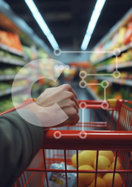 Σετ των 2 Intra Συλλεκτικό Ξύλινο Παζλ Plywood  4mm - Αγορές σε διάδρομο σούπερ μάρκετ με φρέσκα προϊόντα Σε Ξύλινο Κουτί - Διαστάσεις: 10x10 cm – 25 κομμάτια