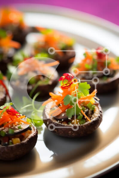 Σετ των 2 Intra Συλλεκτικό Ξύλινο Παζλ Plywood  4mm - Μανιτάρια γεμιστά με πολύχρωμες επικαλύψεις Σε Ξύλινο Κουτί - Διαστάσεις: 10x10 cm – 25 κομμάτια