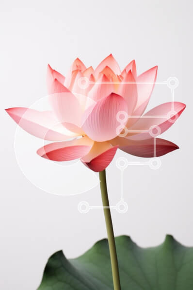 Σετ των 2 Intra Συλλεκτικό Ξύλινο Παζλ Plywood  4mm - Όμορφο λουλούδι Lotus Σε Ξύλινο Κουτί - Διαστάσεις: 10x10 cm – 25 κομμάτια