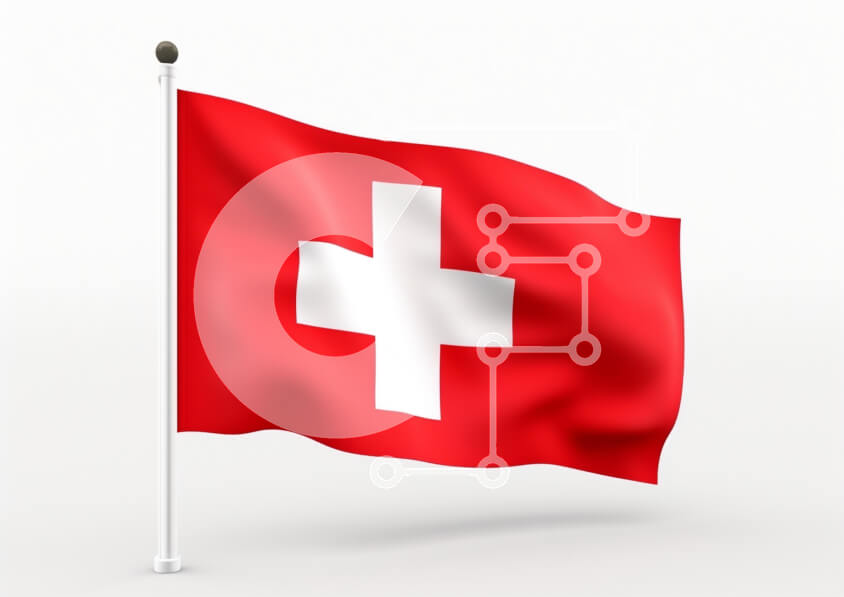 Intra Συλλεκτικό Ξύλινο Παζλ Plywood  4mm - Ελβετική σημαία Σε Ξύλινο Κουτί - Διαστάσεις Puzzle: 10x10 cm – 25 κομμάτια