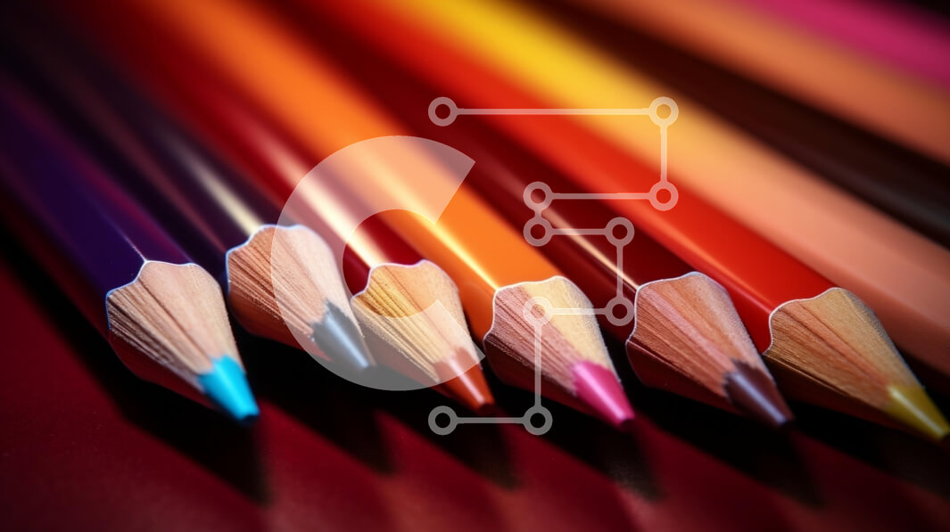 Intra Συλλεκτικό Ξύλινο Παζλ Plywood  4mm - Χρωματιστά μολύβια σε διάταξη ντεγκραντέ Σε Ξύλινο Κουτί - Διαστάσεις Puzzle: 10x10 cm – 25 κομμάτια