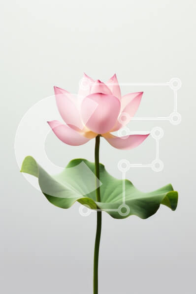 Σετ των 2 Intra Συλλεκτικό Ξύλινο Παζλ Plywood  4mm - Ανθισμένο λουλούδι λωτού σε ένα μαξιλάρι κρίνου Σε Ξύλινο Κουτί - Διαστάσεις: 10x10 cm – 25 κομμάτια