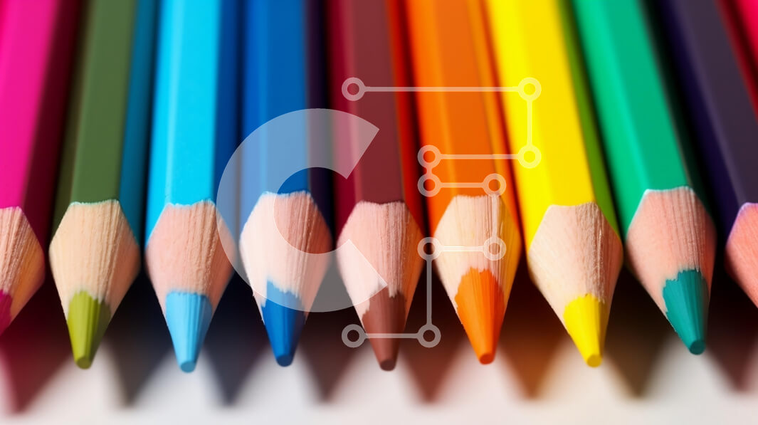 Intra Συλλεκτικό Ξύλινο Παζλ Plywood  4mm - Ζωντανά χρωματιστά μολύβια σε μια σειρά Σε Ξύλινο Κουτί - Διαστάσεις: 10x10 cm – 25 κομμάτια