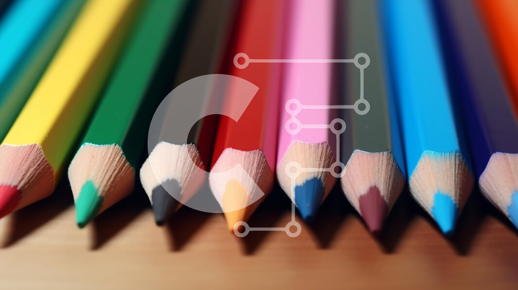 Intra Συλλεκτικό Ξύλινο Παζλ Plywood  4mm - Πολύχρωμη συλλογή από μολύβια Σε Ξύλινο Κουτί - Διαστάσεις Puzzle: 10x10 cm – 25 κομμάτια