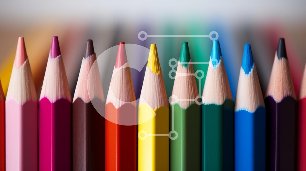 Intra Συλλεκτικό Ξύλινο Παζλ Plywood  4mm - Ζωντανά χρωματιστά μολύβια σε σειρά Σε Ξύλινο Κουτί - Διαστάσεις: 10x10 cm – 25 κομμάτια