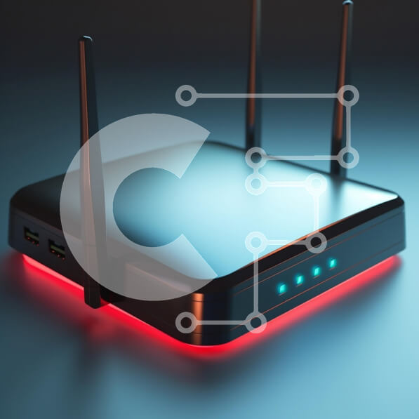 Intra Συλλεκτικό Ξύλινο Παζλ Plywood  4mm - Σύγχρονος ασύρματος δρομολογητής με ενδείξεις LED Σε Ξύλινο Κουτί - Διαστάσεις Puzzle: 10x10 cm – 25 κομμάτια