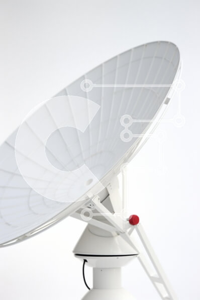 Intra Συλλεκτικό Ξύλινο Παζλ Plywood  4mm - Δορυφορικό πιάτο σε λευκό φόντο Σε Ξύλινο Κουτί - Διαστάσεις Puzzle: 10x10 cm – 25 κομμάτια