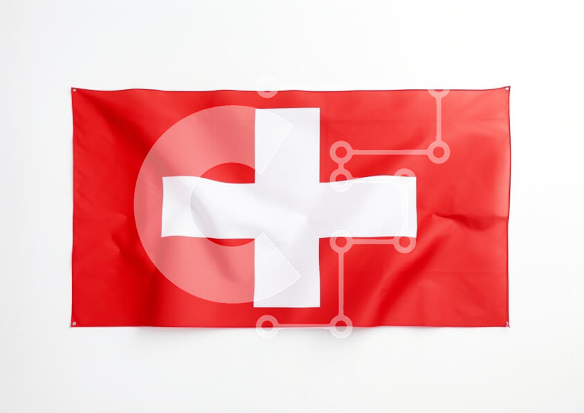 Intra Συλλεκτικό Ξύλινο Παζλ Plywood  4mm - Σημαία της Ελβετίας Σε Ξύλινο Κουτί - Διαστάσεις Puzzle: 10x10 cm – 25 κομμάτια