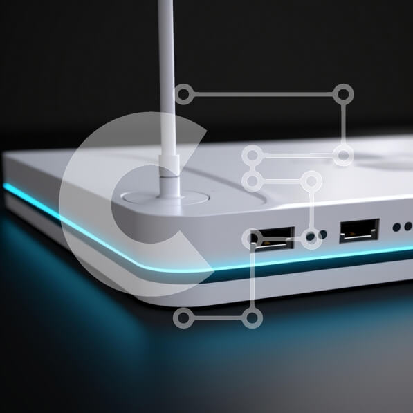 Intra Συλλεκτικό Ξύλινο Παζλ Plywood  4mm - Φουτουριστική λευκή συσκευή με μπλε φωτισμό Σε Ξύλινο Κουτί - Διαστάσεις Puzzle: 10x10 cm – 25 κομμάτια