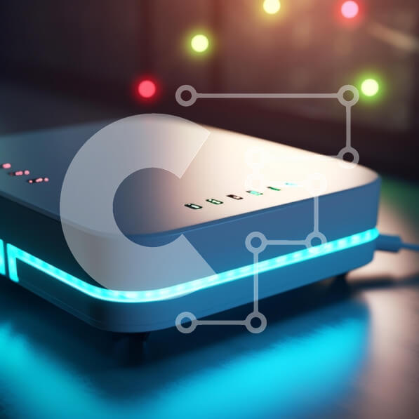 Intra Συλλεκτικό Ξύλινο Παζλ Plywood  4mm - Σύγχρονος ασύρματος δρομολογητής με φωτισμό περιβάλλοντος Σε Ξύλινο Κουτί - Διαστάσεις Puzzle: 10x10 cm – 25 κομμάτια