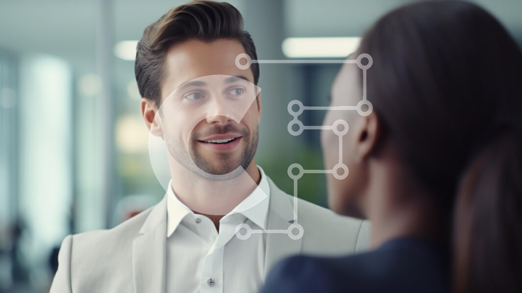 Intra Συλλεκτικό Ξύλινο Παζλ Plywood  4mm - Επαγγελματική συνομιλία μεταξύ συναδέλφων Σε Ξύλινο Κουτί - Διαστάσεις Puzzle: 10x10 cm – 25 κομμάτια