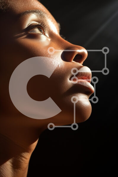 Intra Συλλεκτικό Ξύλινο Παζλ Plywood  4mm - Πορτρέτο από κοντά με δραματικό φωτισμό Σε Ξύλινο Κουτί - Διαστάσεις Puzzle: 10x10 cm – 25 κομμάτια