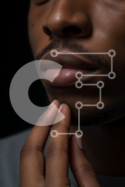 Intra Συλλεκτικό Ξύλινο Παζλ Plywood  4mm - Στοχαστικός άνθρωπος που αγγίζει το πηγούνι Σε Ξύλινο Κουτί - Διαστάσεις Puzzle: 10x10 cm – 25 κομμάτια