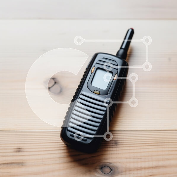 Intra Συλλεκτικό Ξύλινο Παζλ Plywood  4mm - Συσκευή επικοινωνίας χειρός σε ξύλινο τραπέζι Σε Ξύλινο Κουτί - Διαστάσεις Puzzle: 10x10 cm – 25 κομμάτια