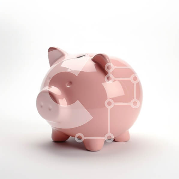 Intra Συλλεκτικό Ξύλινο Παζλ Plywood  4mm - Ροζ Κουμπαράς Σε Ξύλινο Κουτί - Διαστάσεις: 10x10 cm – 25 κομμάτια