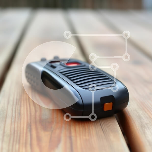 Intra Συλλεκτικό Ξύλινο Παζλ Plywood  4mm - Ραδιόφωνο χειρός σε ξύλινο τραπέζι Σε Ξύλινο Κουτί - Διαστάσεις: 10x10 cm – 25 κομμάτια