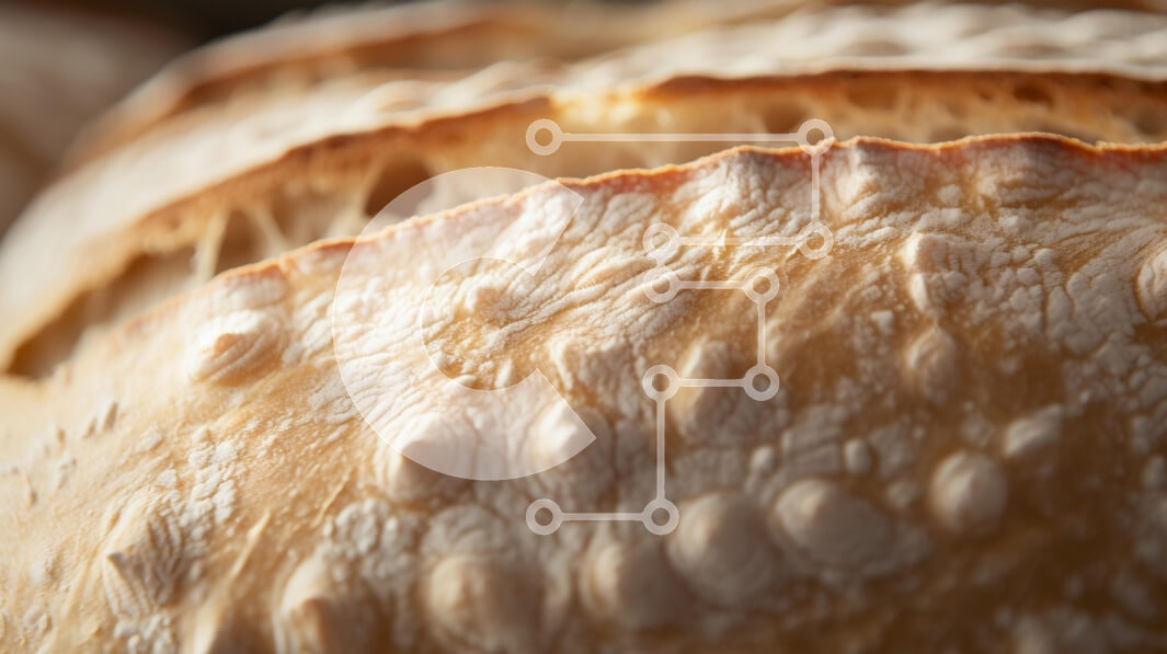 Σετ των 2 Intra Συλλεκτικό Ξύλινο Παζλ Plywood  4mm - Κοντινό πλάνο του βιοτεχνικού ψωμιού Σε Ξύλινο Κουτί - Διαστάσεις: 10x10 cm – 25 κομμάτια