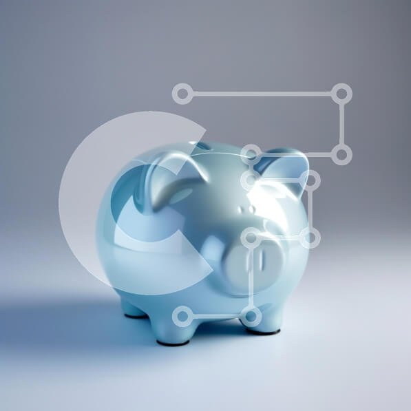 Intra Συλλεκτικό Ξύλινο Παζλ Plywood  4mm - Γυαλιστερός μπλε κουμπαράς Σε Ξύλινο Κουτί - Διαστάσεις: 10x10 cm – 25 κομμάτια