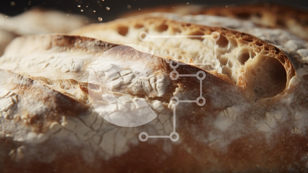 Σετ των 2 Intra Συλλεκτικό Ξύλινο Παζλ Plywood  4mm - Artisan Loaf of Bread Σε Ξύλινο Κουτί - Διαστάσεις: 10x10 cm – 25 κομμάτια