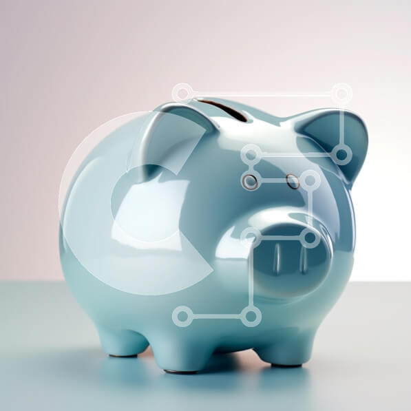 Intra Συλλεκτικό Ξύλινο Παζλ Plywood  4mm - Γαλάζιος Κουμπαράς Σε Ξύλινο Κουτί - Διαστάσεις: 10x10 cm – 25 κομμάτια