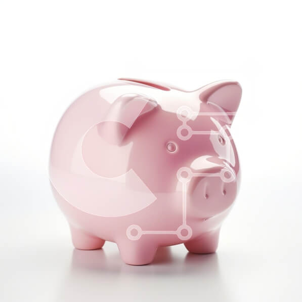 Intra Συλλεκτικό Ξύλινο Παζλ Plywood  4mm - Γυαλιστερό ροζ γουρουνάκι σε λευκό φόντο Σε Ξύλινο Κουτί - Διαστάσεις: 10x10 cm – 25 κομμάτια