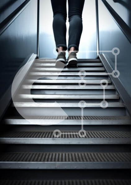 Intra Συλλεκτικό Ξύλινο Παζλ Plywood  4mm - Σκάλα ανόδου με μοντέρνο σχεδιασμό Σε Ξύλινο Κουτί - Διαστάσεις Puzzle: 10x10 cm – 25 κομμάτια