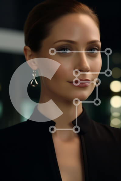 Intra Συλλεκτικό Ξύλινο Παζλ Plywood  4mm - Κομψό πορτρέτο γυναίκας Σε Ξύλινο Κουτί - Διαστάσεις Puzzle: 10x10 cm – 25 κομμάτια