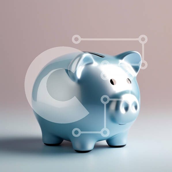 Intra Συλλεκτικό Ξύλινο Παζλ Plywood  4mm - Γυαλιστερό μπλε κουμπαράς Σε Ξύλινο Κουτί - Διαστάσεις: 10x10 cm – 25 κομμάτια