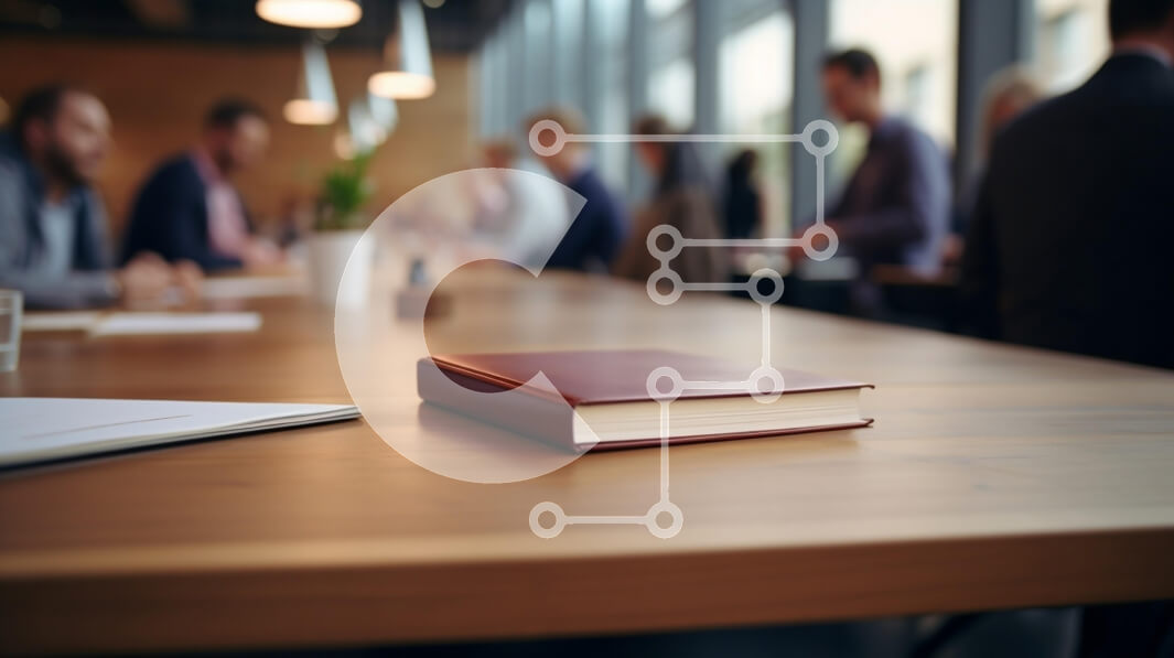 Intra Συλλεκτικό Ξύλινο Παζλ Plywood  4mm - Αίθουσα συνεδριάσεων με σημειωματάριο και συμμετέχοντες Σε Ξύλινο Κουτί - Διαστάσεις Puzzle: 10x10 cm – 25 κομμάτια