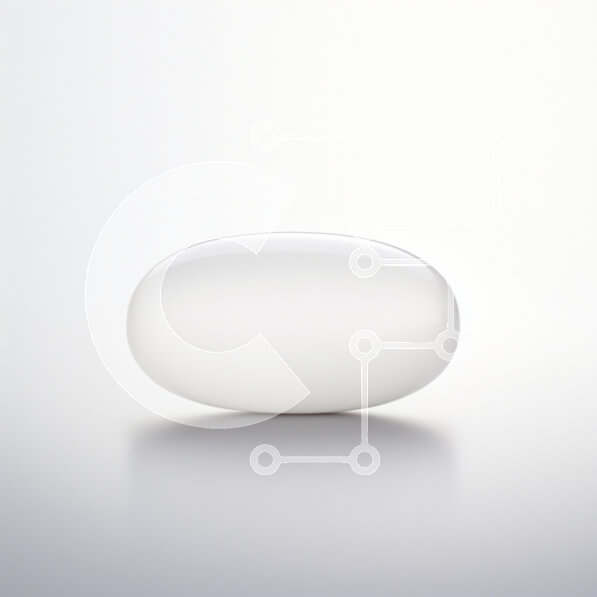 Intra Συλλεκτικό Ξύλινο Παζλ Plywood  4mm - Γυαλιστερό οβάλ αντικείμενο σε ανακλαστική επιφάνεια Σε Ξύλινο Κουτί - Διαστάσεις: 10x10 cm – 25 κομμάτια