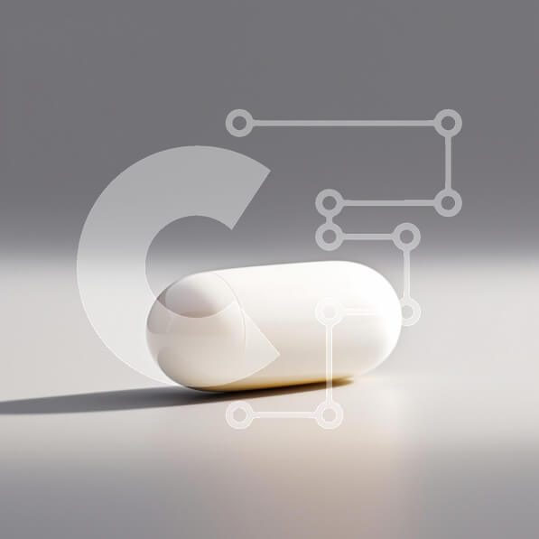 Intra Συλλεκτικό Ξύλινο Παζλ Plywood  4mm - Λευκή κάψουλα σε μινιμαλιστική επιφάνεια Σε Ξύλινο Κουτί - Διαστάσεις: 10x10 cm – 25 κομμάτια