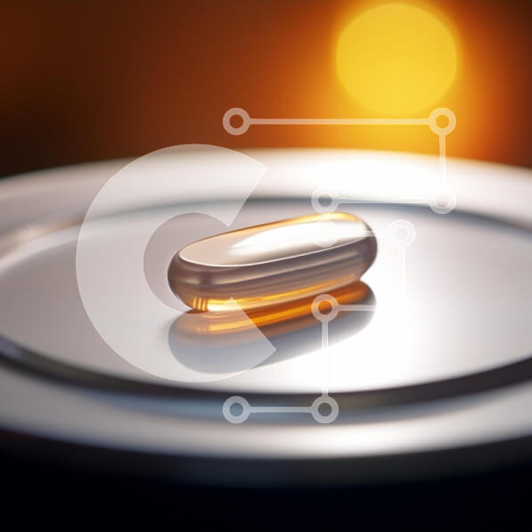 Intra Συλλεκτικό Ξύλινο Παζλ Plywood  4mm - Κάψουλα ζελατίνης σε ανακλαστική επιφάνεια Σε Ξύλινο Κουτί - Διαστάσεις Puzzle: 10x10 cm – 25 κομμάτια