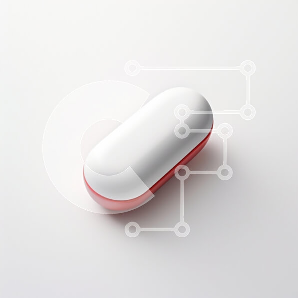 Intra Συλλεκτικό Ξύλινο Παζλ Plywood  4mm - Σύγχρονη θήκη χαπιών σε άσπρο φόντο Σε Ξύλινο Κουτί - Διαστάσεις: 10x10 cm – 25 κομμάτια