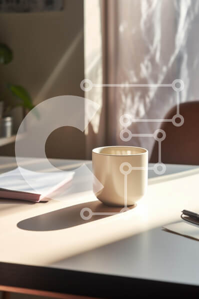 Intra Συλλεκτικό Ξύλινο Παζλ Plywood  4mm - Μινιμαλιστικός χώρος εργασίας με φυσικό φως Σε Ξύλινο Κουτί - Διαστάσεις Puzzle: 10x10 cm – 25 κομμάτια