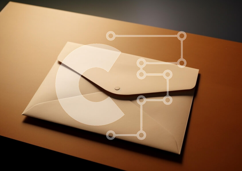 Intra Συλλεκτικό Ξύλινο Παζλ Plywood  4mm - Κλειστός μπεζ φάκελος σε πορτοκαλί επιφάνεια Σε Ξύλινο Κουτί - Διαστάσεις: 10x10 cm – 25 κομμάτια