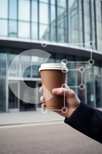 Intra Συλλεκτικό Ξύλινο Παζλ Plywood  4mm - Διάλειμμα για καφέ στην πόλη Σε Ξύλινο Κουτί - Διαστάσεις Puzzle: 10x10 cm – 25 κομμάτια