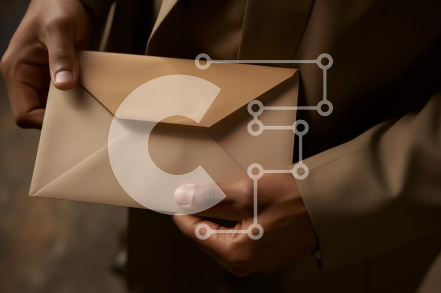 Intra Συλλεκτικό Ξύλινο Παζλ Plywood  4mm - Άτομο που κρατά έναν μπεζ φάκελο με επίσημη ενδυμασία Σε Ξύλινο Κουτί - Διαστάσεις Puzzle: 10x10 cm – 25 κομμάτια