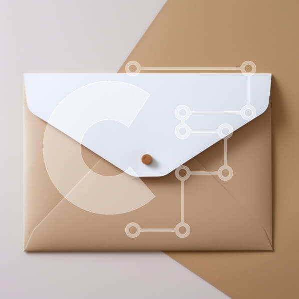 Intra Συλλεκτικό Ξύλινο Παζλ Plywood  4mm - Κλειστός φάκελος σε γεωμετρικό φόντο Σε Ξύλινο Κουτί - Διαστάσεις: 10x10 cm – 25 κομμάτια