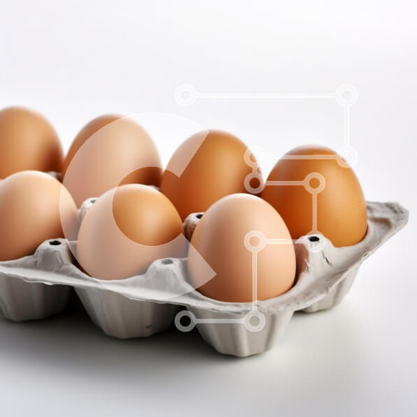 Σετ των 2 Intra Συλλεκτικό Ξύλινο Παζλ Plywood  4mm - Κουτί αυγών σε άσπρο φόντο Σε Ξύλινο Κουτί - Διαστάσεις: 10x10 cm – 25 κομμάτια