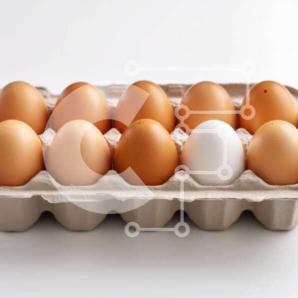 Σετ των 2 Intra Συλλεκτικό Ξύλινο Παζλ Plywood  4mm - Κουτί αυγών με καφέ και λευκές παραλλαγές Σε Ξύλινο Κουτί - Διαστάσεις: 10x10 cm – 25 κομμάτια