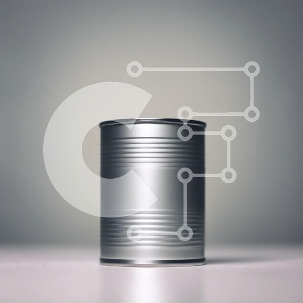 Intra Συλλεκτικό Ξύλινο Παζλ Plywood  4mm - Μεταλλικό δοχείο σε λεία επιφάνεια Σε Ξύλινο Κουτί - Διαστάσεις: 10x10 cm – 25 κομμάτια