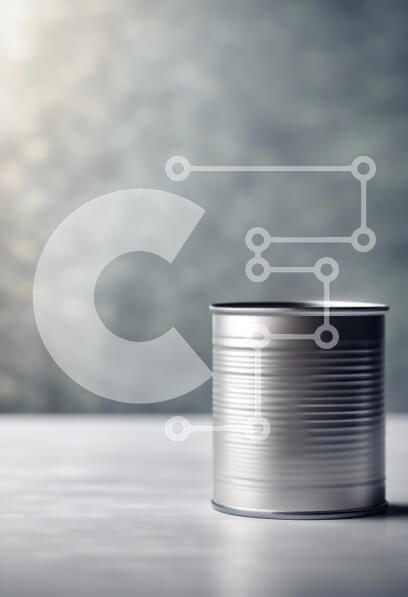 Intra Συλλεκτικό Ξύλινο Παζλ Plywood  4mm - Ασημένιο δοχείο σε θολό φόντο Σε Ξύλινο Κουτί - Διαστάσεις: 10x10 cm – 25 κομμάτια