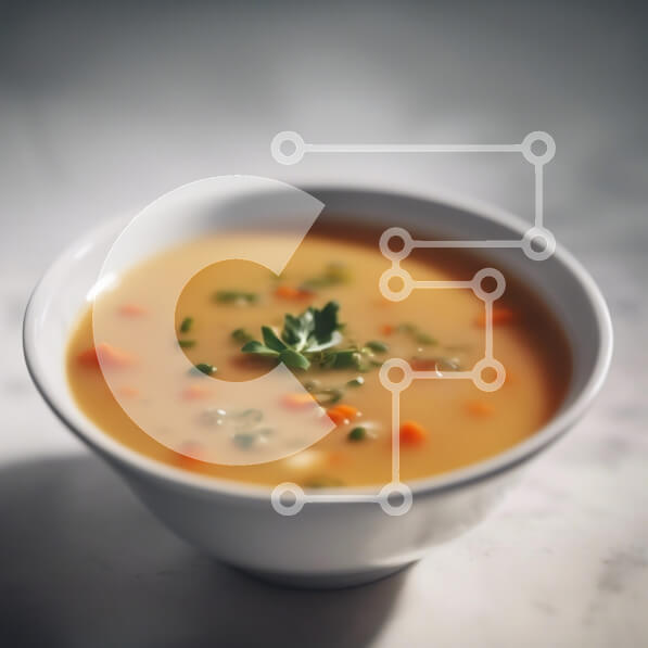 Σετ των 2 Intra Συλλεκτικό Ξύλινο Παζλ Plywood  4mm - Μπολ με κρεμώδη σούπα λαχανικών Σε Ξύλινο Κουτί - Διαστάσεις: 10x10 cm – 25 κομμάτια